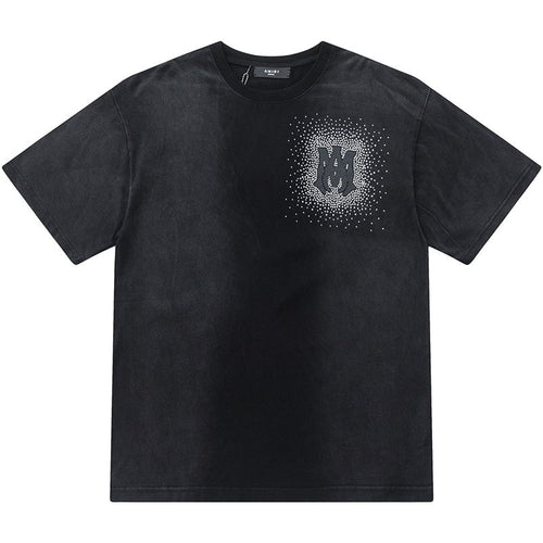 AMRI Alphabet star embellished glitter print T-shirts