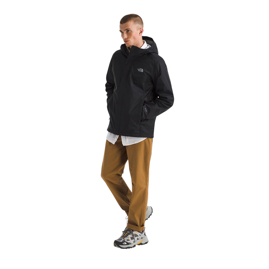 Chaqueta impermeable Venture 2 para hombre color negro