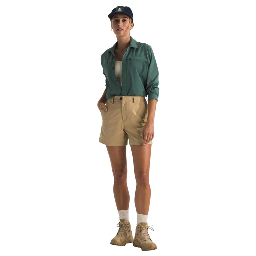 Short Basin para mujer color beige