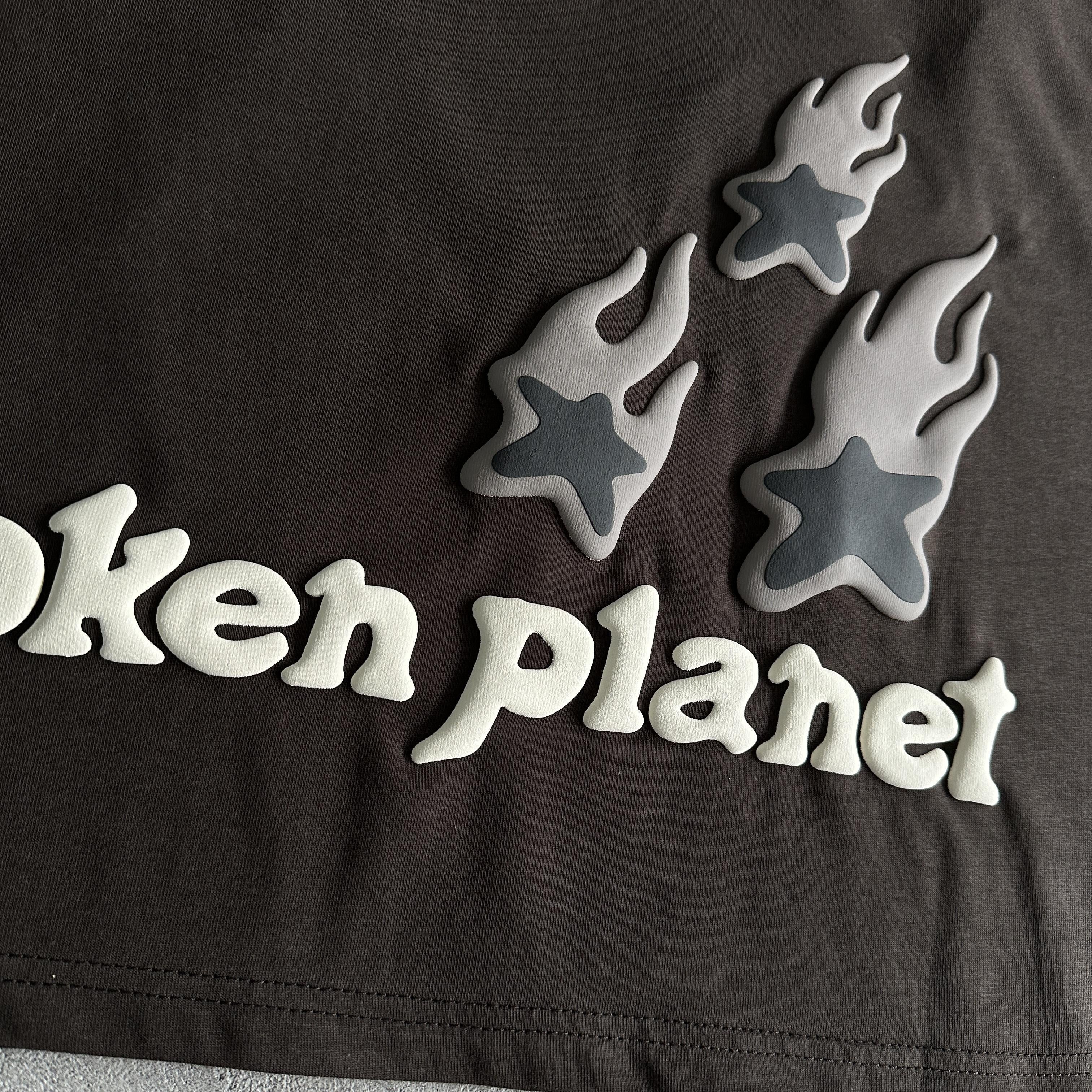 Broken P Heartess Love Tshirt-mocha
